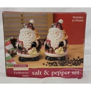 Christmas Santa Salt and Pepper Shakers Classic Solutions Jay Import 4"